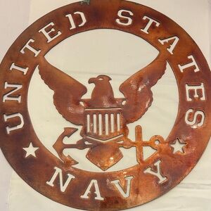 Vintage Style United States Navy Wall Art